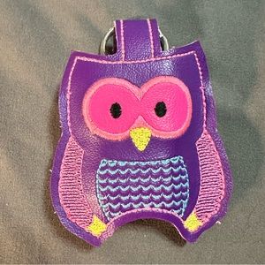 Owl Hand Sanitizer Holder Keychain